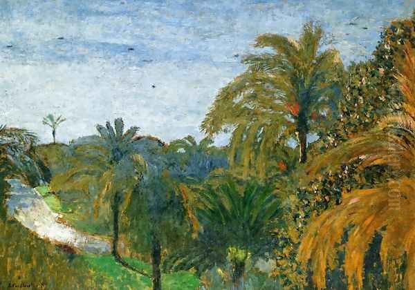 Garden in Cannes Oil Painting by Jean-Edouard Vuillard