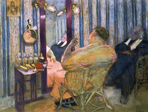 Sacha Guitry in His Dressing Room, 1911-12 Oil Painting by Jean-Edouard Vuillard