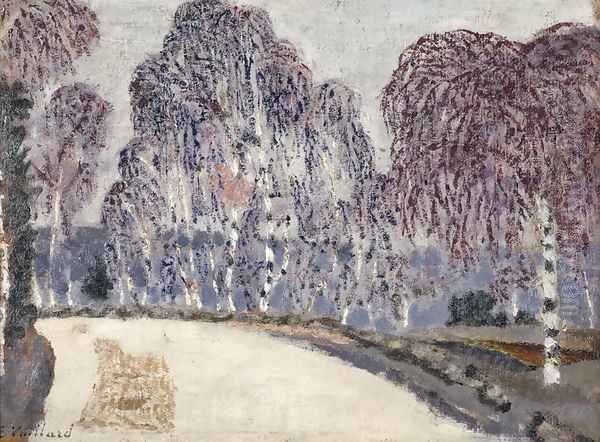 Birches at L'Etang-a-la-Ville, 1896 Oil Painting by Jean-Edouard Vuillard