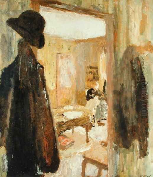 The Open Door, 1900-04 Oil Painting by Jean-Edouard Vuillard