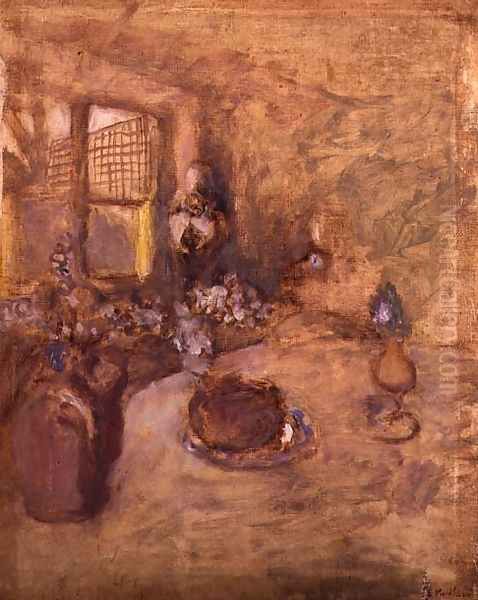 Interior Oil Painting by Jean-Edouard Vuillard