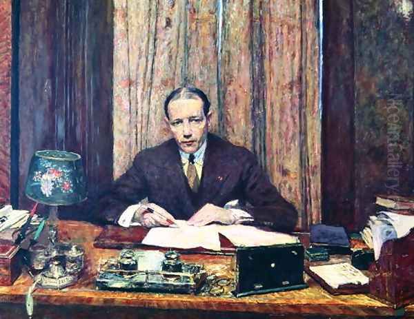 Lucien Rosengart (1881-1976) c.1925 Oil Painting by Jean-Edouard Vuillard