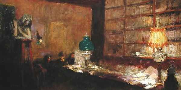 The Green Lamp, c.1898 Oil Painting by Jean-Edouard Vuillard