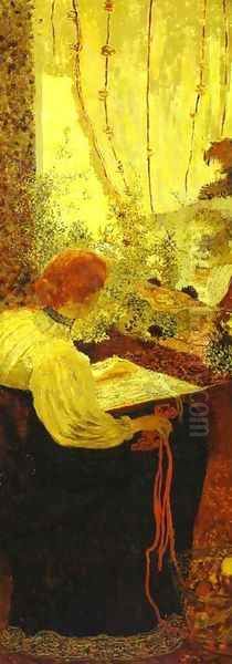 Tapestry or Embroiderers (La Tapisserie ou Les Brodeuses) 1895 Oil Painting by Jean-Edouard Vuillard