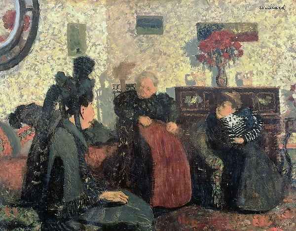 The Widow's Visit, 1899 Oil Painting by Jean-Edouard Vuillard