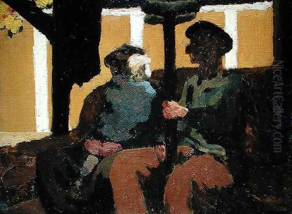 The Third Class Carriage, 1894 Oil Painting by Jean-Edouard Vuillard