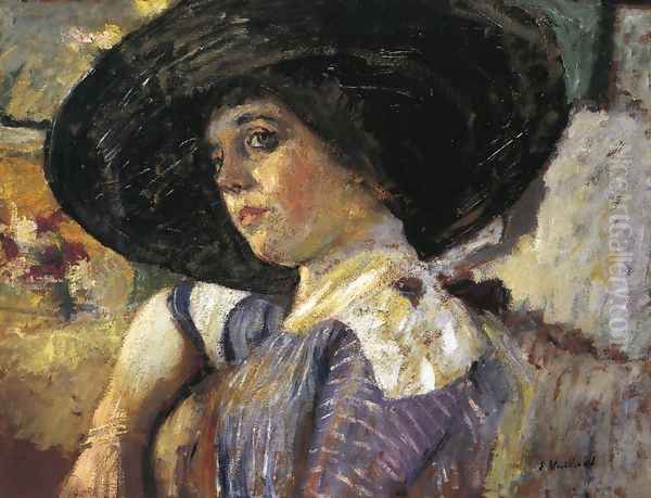 Woman with Hat Oil Painting by Jean-Edouard Vuillard