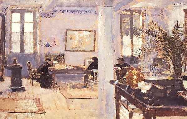 In a Room, 1899 Oil Painting by Jean-Edouard Vuillard