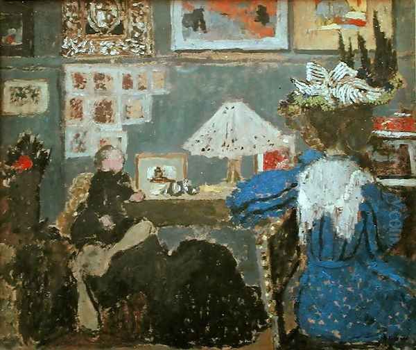 The Woman in Blue, 1890 Oil Painting by Jean-Edouard Vuillard