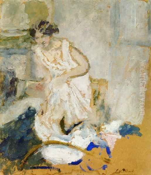 Study of a Woman in a Petticoat Oil Painting by Jean-Edouard Vuillard