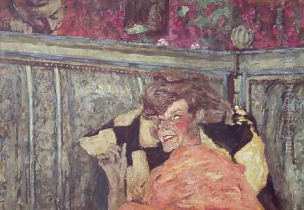 Yvonne Printemps (1894-1977) and Sacha Guitry (1885-1957) c.1912 Oil Painting by Jean-Edouard Vuillard