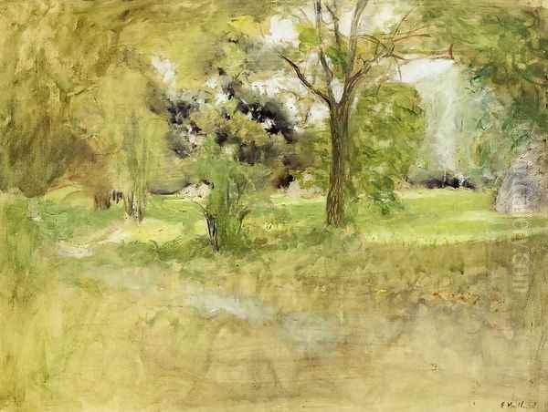 Trees in a Field Oil Painting by Jean-Edouard Vuillard