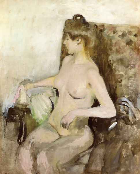 Seated Nude Oil Painting by Jean-Edouard Vuillard