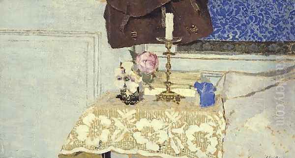 The Candlestick, c.1900 Oil Painting by Jean-Edouard Vuillard