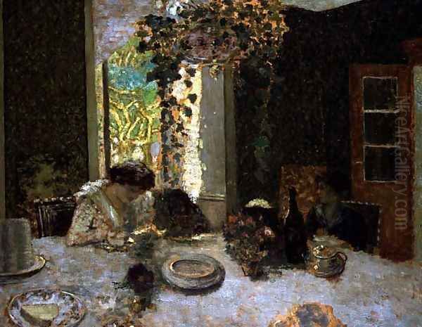 The Dining Room, c.1900 Oil Painting by Jean-Edouard Vuillard