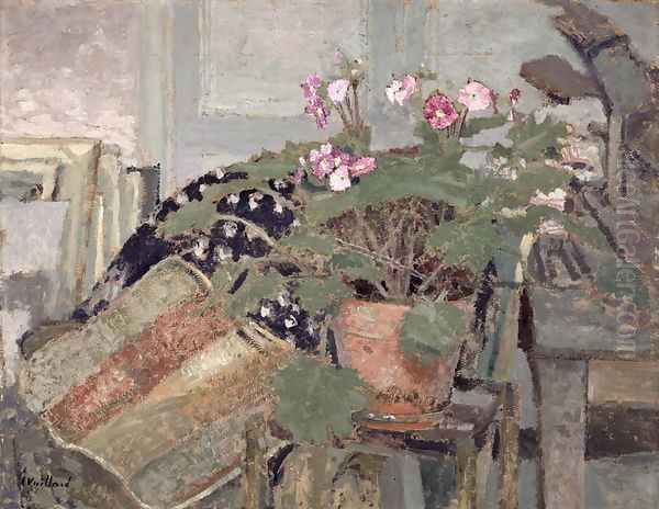 Pot of Flowers, c.1904 Oil Painting by Jean-Edouard Vuillard