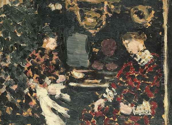 Woman under a Lantern, 1896 Oil Painting by Jean-Edouard Vuillard