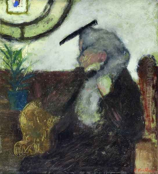 The Comb Oil Painting by Jean-Edouard Vuillard