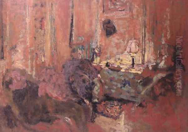 Interior with Mme.Vuillard Oil Painting by Jean-Edouard Vuillard