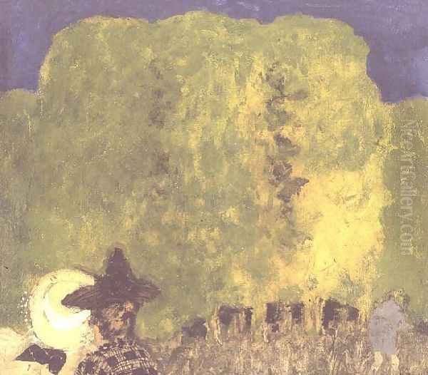 Two Women in a Landscape, 1895 Oil Painting by Jean-Edouard Vuillard