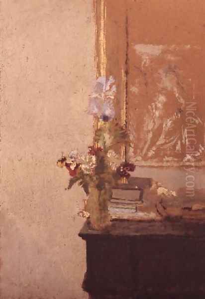 Still life of flowers Oil Painting by Jean-Edouard Vuillard