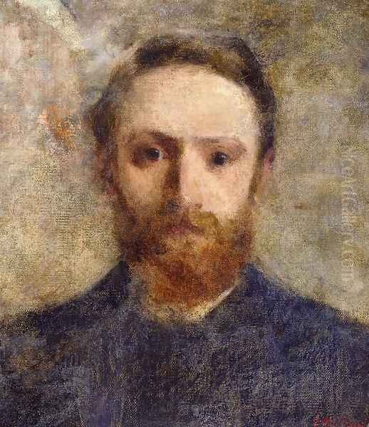 Self Portrait I Oil Painting by Jean-Edouard Vuillard