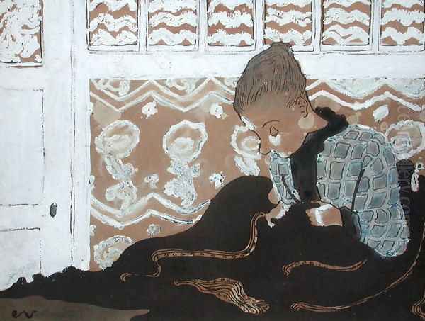 The Seamstress Oil Painting by Jean-Edouard Vuillard