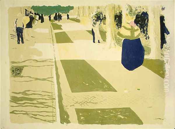 The Avenue Oil Painting by Jean-Edouard Vuillard