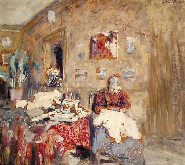 Portrait of the Artist's Mother Oil Painting by Jean-Edouard Vuillard