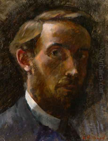 Self-Portrait, 1889 Oil Painting by Jean-Edouard Vuillard