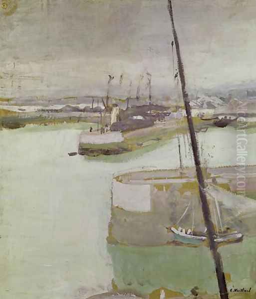 The Port of Honfleur, 1919 Oil Painting by Jean-Edouard Vuillard