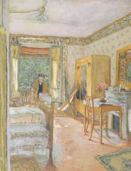 Sunlit Interior Oil Painting by Jean-Edouard Vuillard