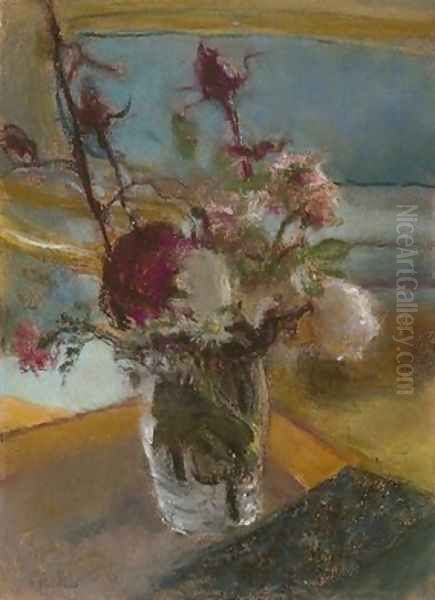 Vase of Flowers Oil Painting by Jean-Edouard Vuillard