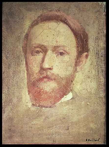 Self-Portrait. c. 1889 Oil Painting by Jean-Edouard Vuillard