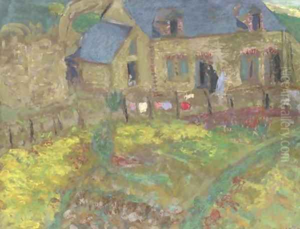 Maison bretonne, Saint-Jacut Oil Painting by Jean-Edouard Vuillard