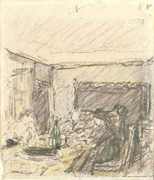 Le repas au Chateau Claes Oil Painting by Jean-Edouard Vuillard