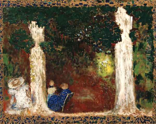 Au jardin Oil Painting by Jean-Edouard Vuillard