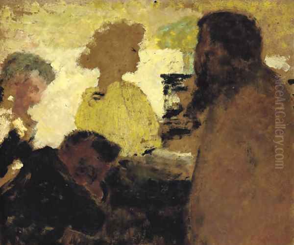 Au piano Oil Painting by Jean-Edouard Vuillard