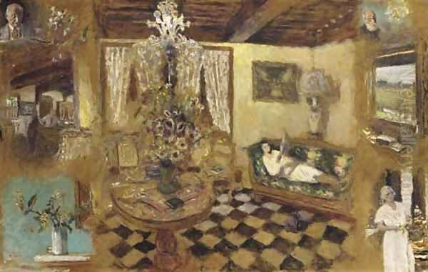 Carton d'etudes I, Pont-l'Eveque Oil Painting by Jean-Edouard Vuillard