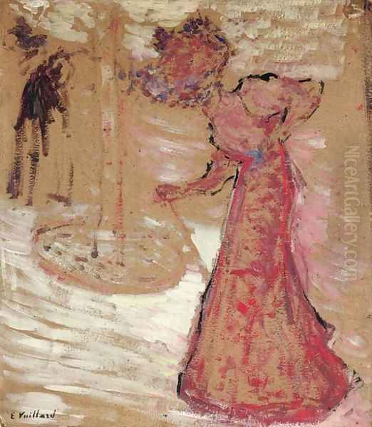 L'elegante Oil Painting by Jean-Edouard Vuillard