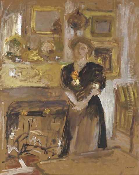 Portrait de Madame Marie des Jardins-Fontaine Oil Painting by Jean-Edouard Vuillard