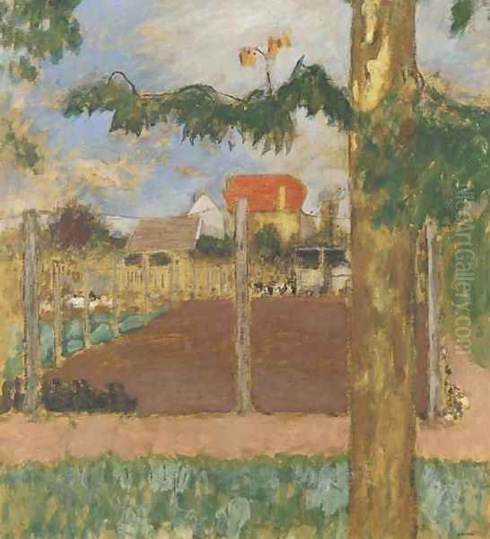 L'enclos aux canards, au chateau de Clayes Oil Painting by Jean-Edouard Vuillard