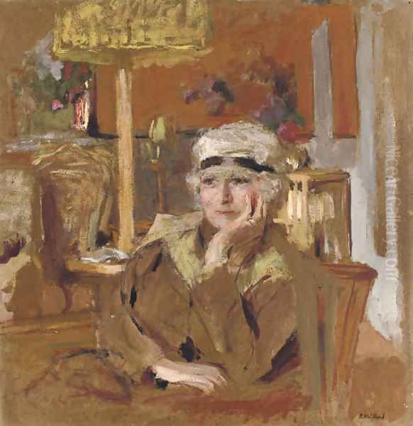 Lucy Hessel au ruban de velours noir Oil Painting by Jean-Edouard Vuillard