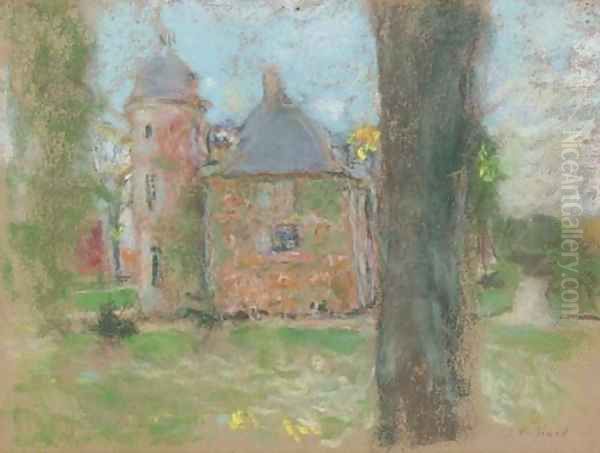 La Tour du Chateau des Clayes Oil Painting by Jean-Edouard Vuillard