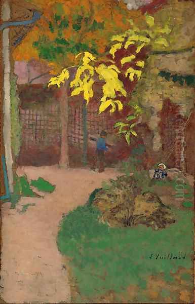 Le jardin Oil Painting by Jean-Edouard Vuillard