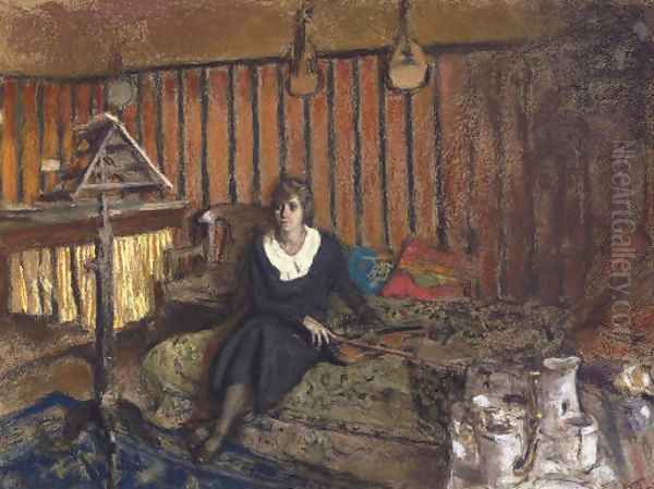 Madame Fried reveuse Oil Painting by Jean-Edouard Vuillard