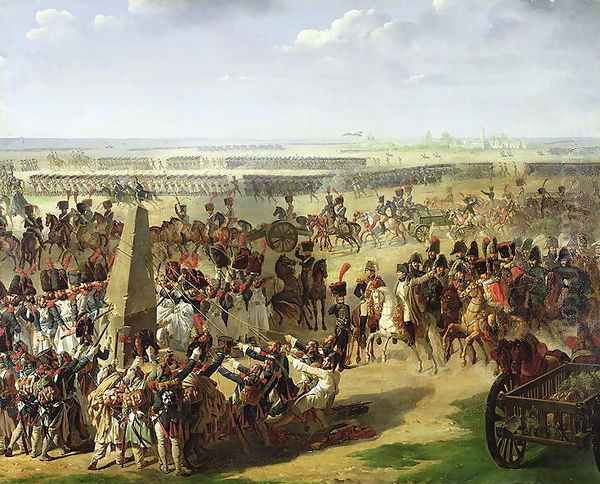 The French Army Pulling Down the Rosbach Column, 18th October 1806, 1810 Oil Painting by Pierre-Auguste Vafflard