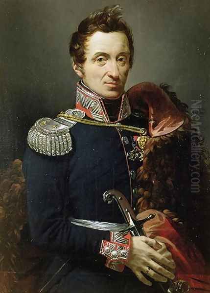 Prince Constantine Czartoryski (1773-1860) 1821 Oil Painting by Pierre-Auguste Vafflard