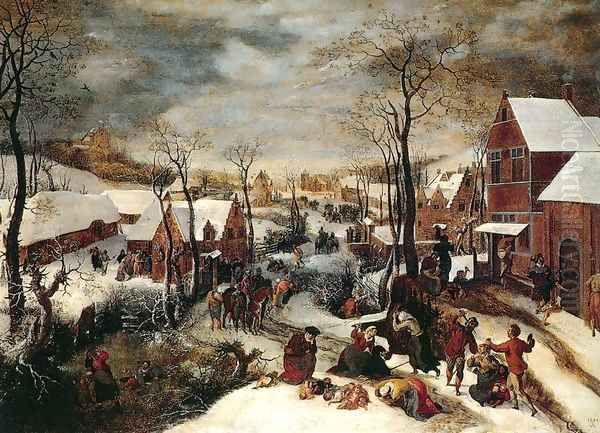 The Massacre of the Innocents Oil Painting by Lucas Van Valkenborch