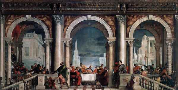 Feast in the House of Levi 1573 Oil Painting by Paolo Veronese (Caliari)